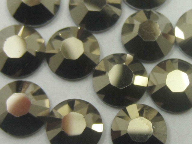 1 Gross 3ss METALLIC LIGHT GOLD FLATBACK European Rhinestones